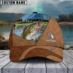 BlueJose Fishing Leather Pattern 2 Personalized Cap (13 Breeds)