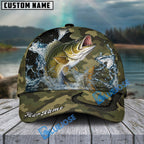 BlueJose Fishing Camo Predator Fish Design Personalized Cap (13 Breeds)