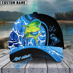BlueJose Fishing Blue Water Design Personalized Cap (13 Breeds)