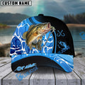 BlueJose Fishing Blue Water Design Personalized Cap (13 Breeds)