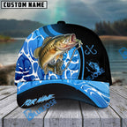 BlueJose Fishing Blue Water Design Personalized Cap (13 Breeds)