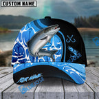 BlueJose Fishing Blue Water Design Personalized Cap (13 Breeds)