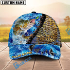 BlueJose Fishing Ocean Wave Skin Design Personalized Cap (13 Breeds)