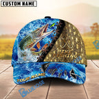 BlueJose Fishing Ocean Wave Skin Design Personalized Cap (13 Breeds)