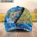 BlueJose Fishing Ocean Wave Skin Design Personalized Cap (13 Breeds)