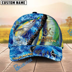 BlueJose Fishing Ocean Wave Skin Design Personalized Cap (13 Breeds)