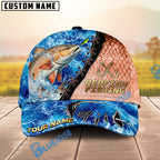 BlueJose Fishing Ocean Wave Skin Design Personalized Cap (13 Breeds)