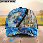 BlueJose Fishing Ocean Wave Skin Design Personalized Cap (13 Breeds)