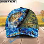 BlueJose Fishing Ocean Wave Skin Design Personalized Cap (13 Breeds)