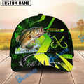 BlueJose Fishing Neon Green Neon Hook Splash Personalized Cap (13 Breeds)