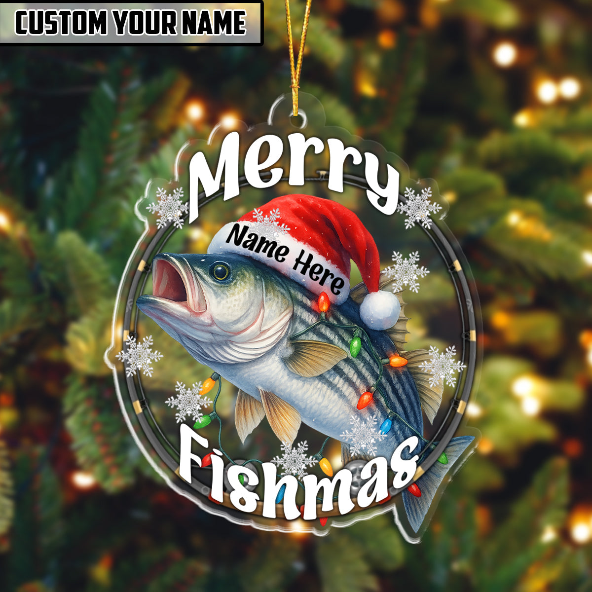 BlueJose Fishing Customized Acrylic Ornament For Fishing Lovers