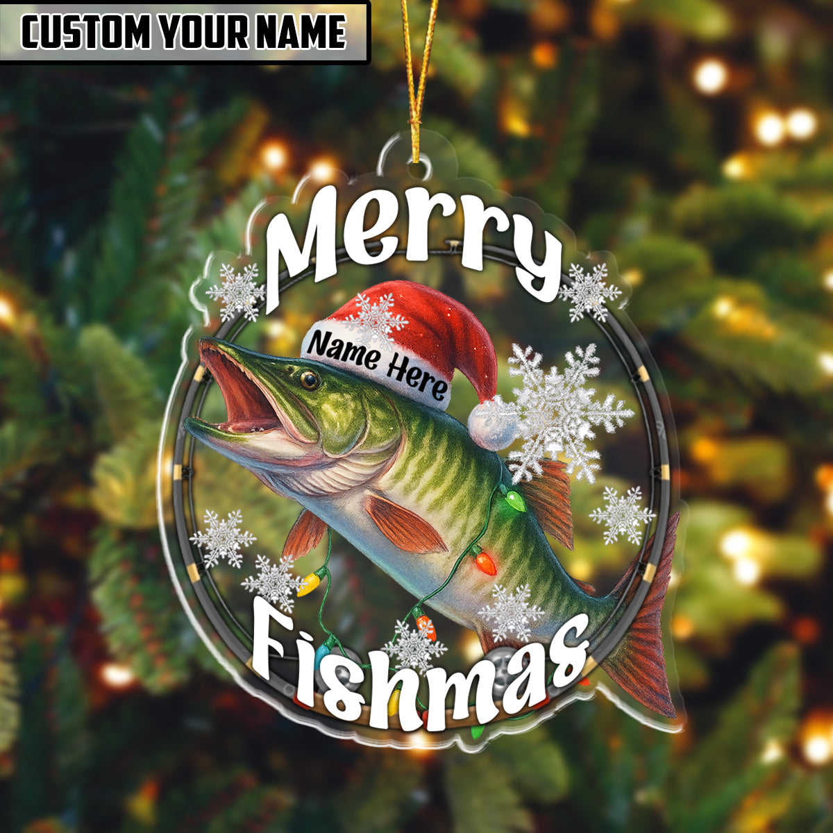 BlueJose Fishing Customized Acrylic Ornament For Fishing Lovers