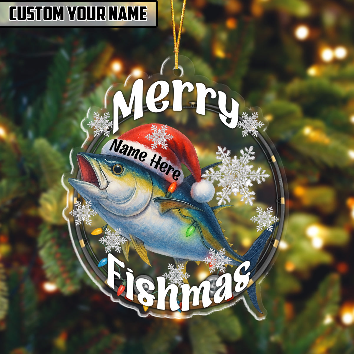 BlueJose Fishing Customized Acrylic Ornament For Fishing Lovers