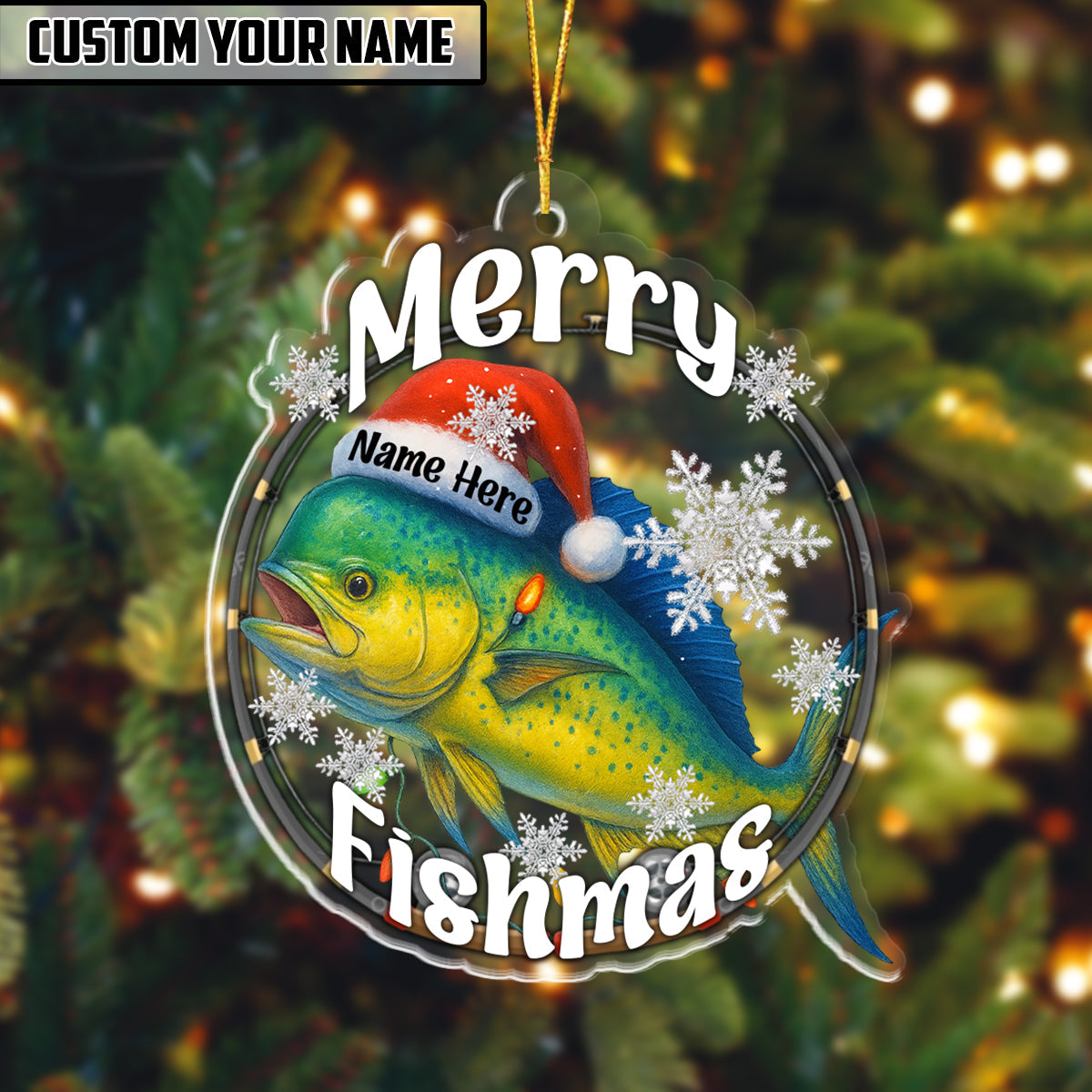 BlueJose Fishing Customized Acrylic Ornament For Fishing Lovers