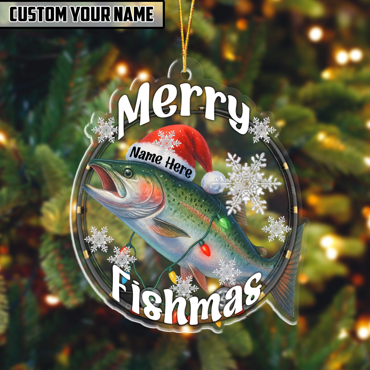 BlueJose Fishing Customized Acrylic Ornament For Fishing Lovers
