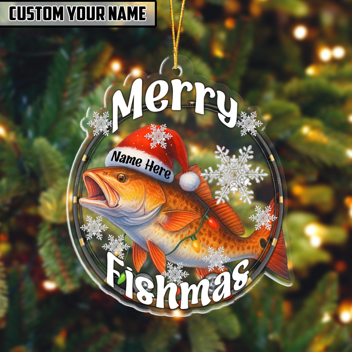 BlueJose Fishing Customized Acrylic Ornament For Fishing Lovers
