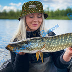 BlueJose Fly Fishing Lure Pattern Custom Name Bucket Hat
