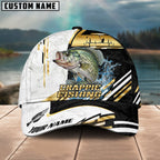 BlueJose Fishing Hook Graphic & Jumping Fish Art Personalized Cap (Tuna, Marlin, Mahi-Mahi, Pike, Bass, Walleye, Trout, Crappie)