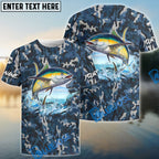 BlueJose Tuna Fishing Camouflage Custom Name Shirts