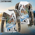 BlueJose Pike Fishing Camo Forest Scene Custom Name & Team Name 3D Shirts