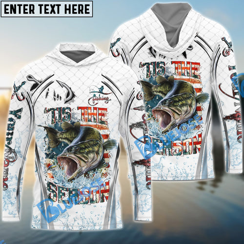 BlueJose Bass Fishing Aggressive Splash Design Custom Name & Team Name 3D Shirts