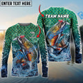 BlueJose Trout Fishing Yellow Fin Sport Custom Name & Team Name 3D Shirts