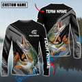 BlueJose Pike Fishing Sport Jersey Personalized Name Long Sleeve Shirt