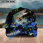 BlueJose Fishing Water Splash Graphic Personalized Cap (13 Breeds)