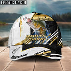 BlueJose Fishing Hook Graphic & Jumping Fish Art Personalized Cap (Tuna, Marlin, Mahi-Mahi, Pike, Bass, Walleye, Trout, Crappie)