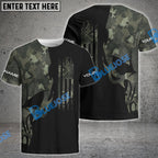 BlueJose Camo Fish Reaper American Flag Custom Long Sleeve