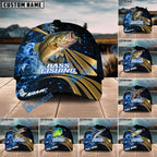 BlueJose Fishing Hooked Jump Splash Personalized Cap (13 Breeds)