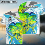 BlueJose Mahi-Mahi Fishing Blue Water Sport Custom Name & Team Name 3D Shirts