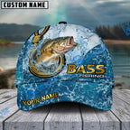 BlueJose Fishing Ocean Blue Personalized Cap (13 Breeds)