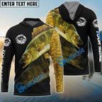 BlueJose Personalized Walleye Fishing Custom Name 3D Shirts