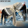 BlueJose White Perch Fishing Skin Water Custom Name & Team Name 3D Shirts