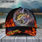 BlueJose Fishing Lightning Fire Thunder Personalized Cap (13 Breeds)