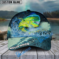 BlueJose Personalized Mahimahi Fishing Aqua Strike Classic Cap