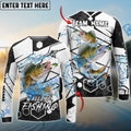 BlueJose Walleye Fishing White Gray Black Hexagon Sport Custom Name & Team Name 3D Shirts