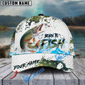 BlueJose Pike Fishing Skin Dynamic Jump Personalized Cap