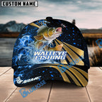 BlueJose Fishing Hooked Jump Splash Personalized Cap (13 Breeds)