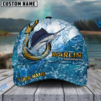 BlueJose Fishing Ocean Blue Personalized Cap (13 Breeds)