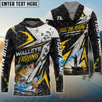 BlueJose Fishing Yellow Thunder Hexagonal Splatter Custom Name & Team Name 3D Shirts (12 Breeds)
