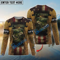 BlueJose Mens Flathead Catfish Fishing American Flag   Long Sleeves Shirt - Personalized Fishing Gifts