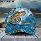 BlueJose Fishing Ocean Blue Personalized Cap (13 Breeds)