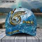 BlueJose Fishing Ocean Blue Personalized Cap (13 Breeds)