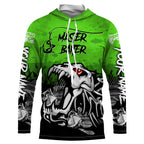 BlueJose Master Baiter Green Custom Name Fishing Shirt