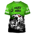 BlueJose Master Baiter Green Custom Name Fishing Shirt