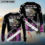 BlueJose Move Over Boys Let This Girl Show You How To Fish Musky Pink Camo Custom 3D Shirts