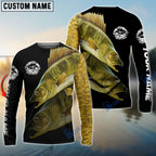 BlueJose Personalized Walleye Fishing Custom Name 3D Shirts