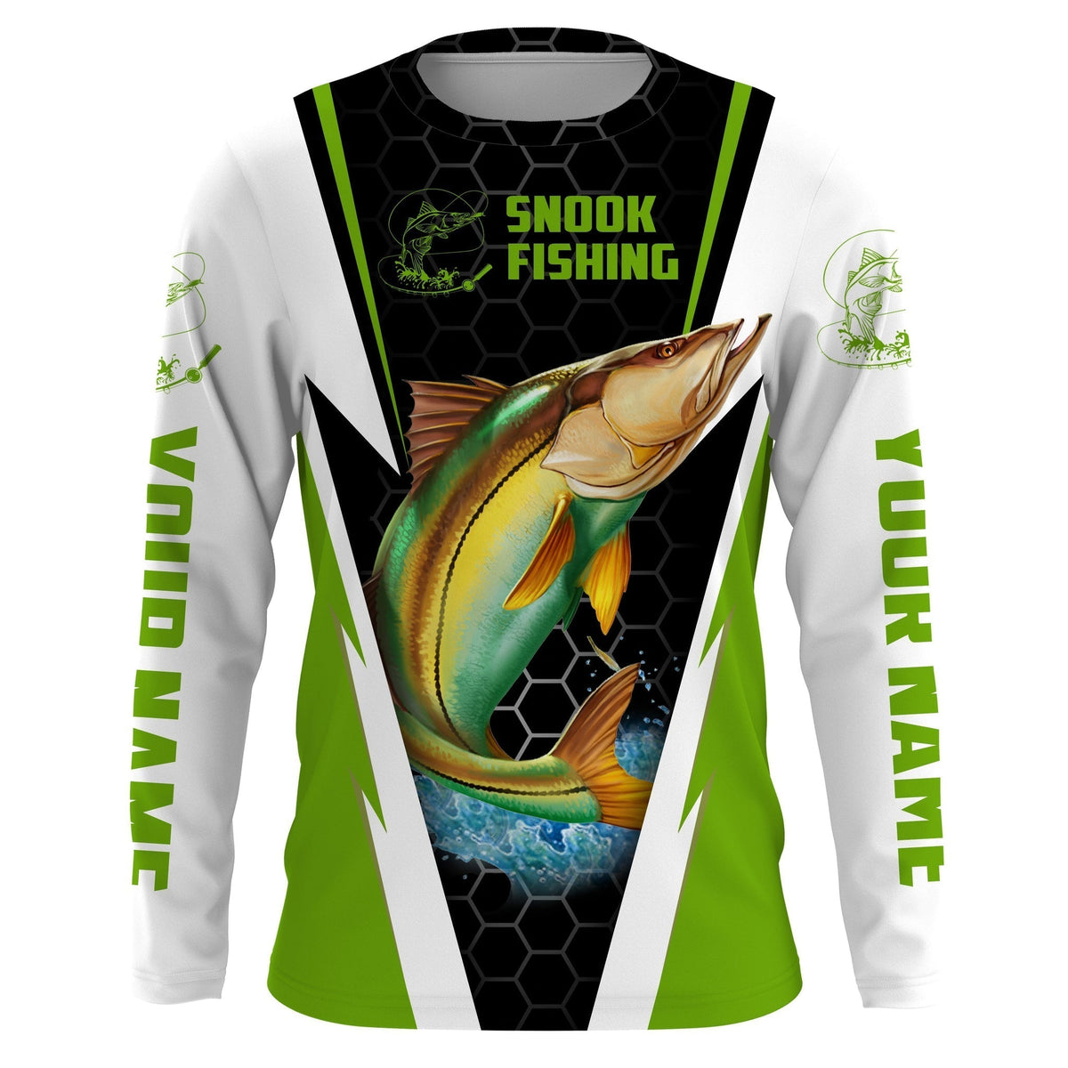 BlueJose Personalized Snook Fishing Jerseys, Snook Fishing Long Sleeve Fishing Tournament Shirts